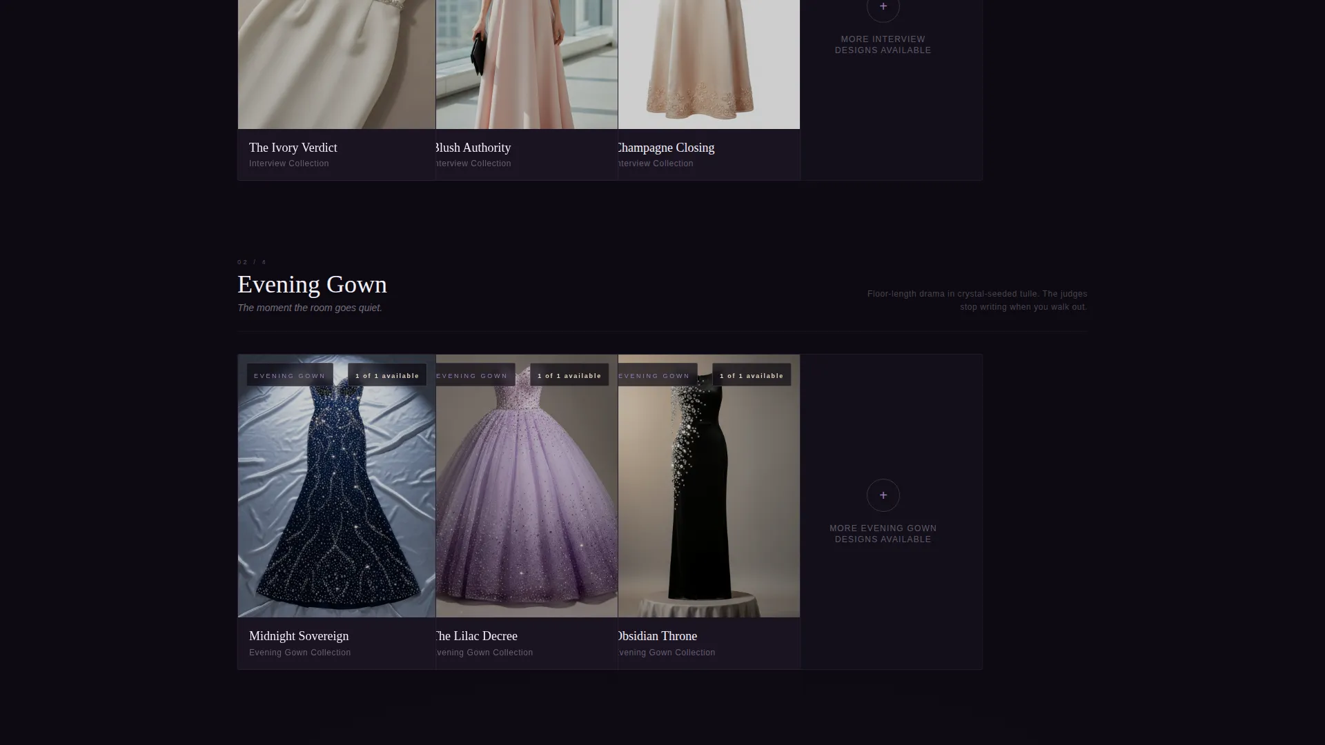 Exclusive Pageant Dress Designer Landing Page Template