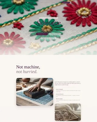 Elegant Shalwar Kameez Waitlist Landing Page Template