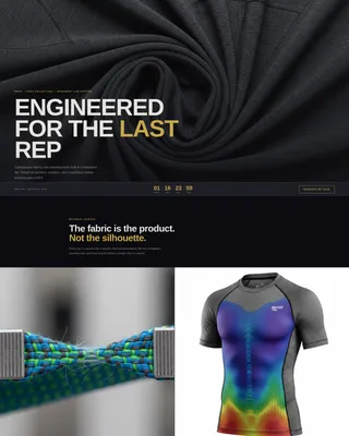 Obsidian Performance Sportswear Landing Page Template