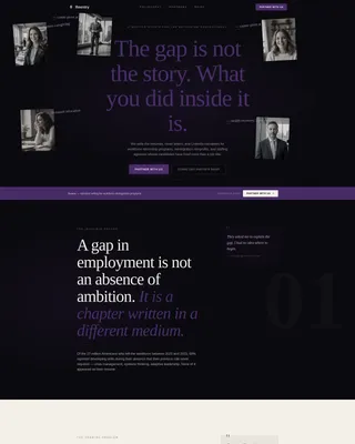 Return-to-Work Resume Writing Landing Page Template