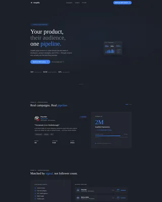 SaaS Influencer Marketing Agency Landing Page