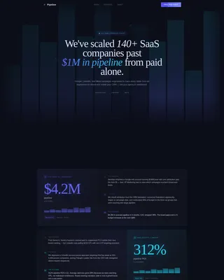 SaaS Marketing & Agency Booking Website Template