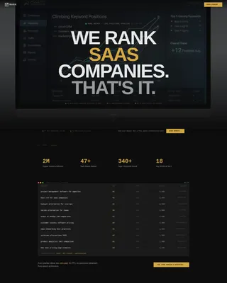 SaaS Marketing & Agency Professional Website Template