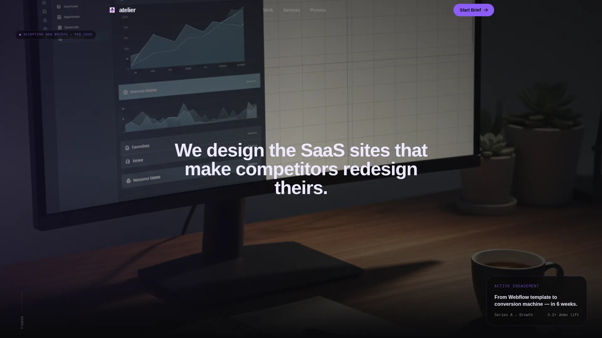 SaaS Design Agency Landing Page Template