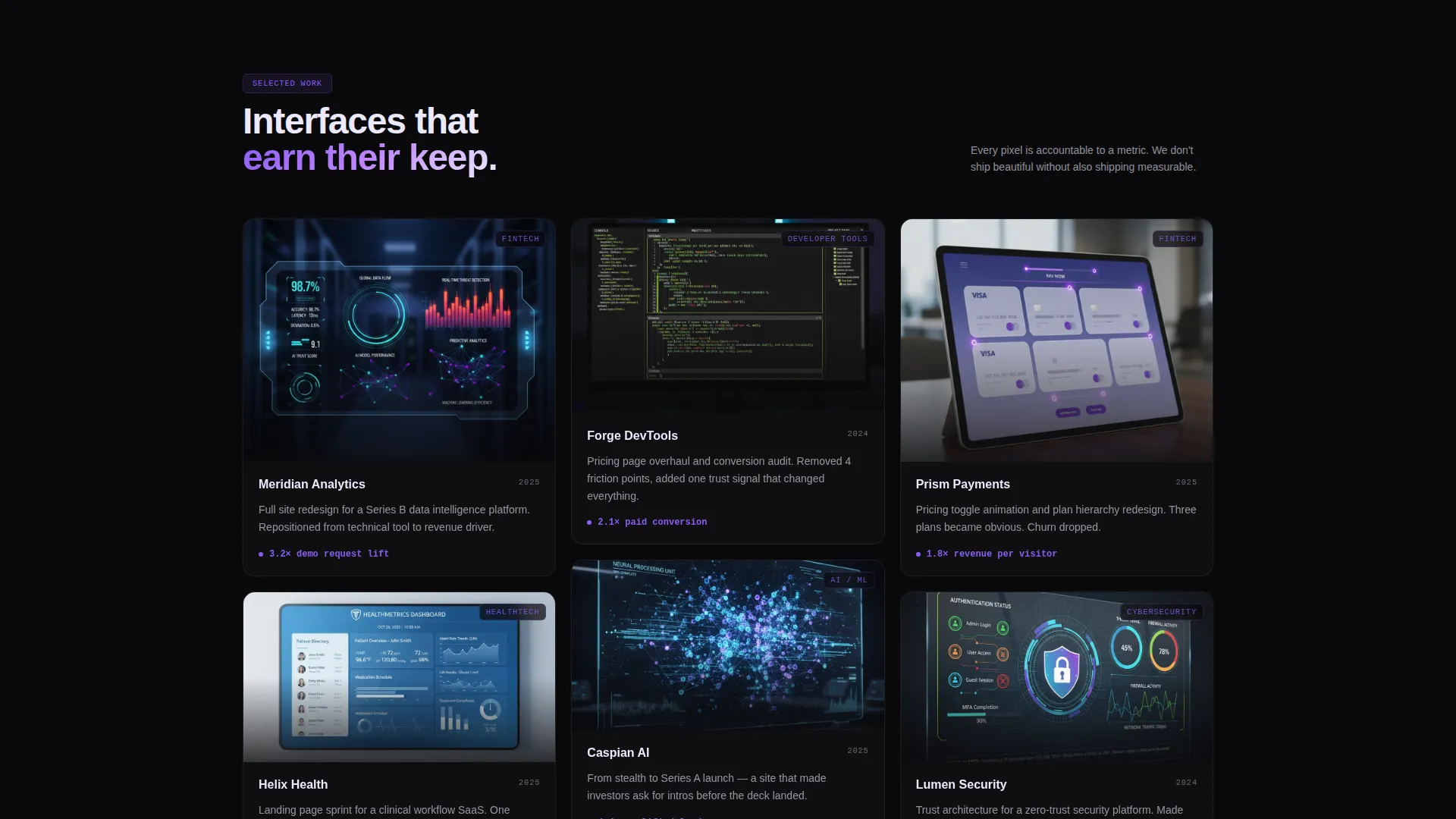 SaaS Design Agency Landing Page Template