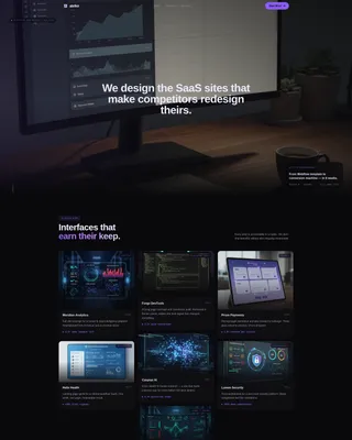 SaaS Design Agency Landing Page Template