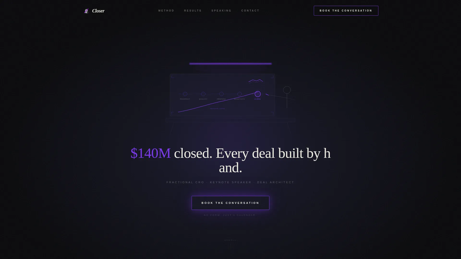 Sales Executive Personal Brand Landing Page Template