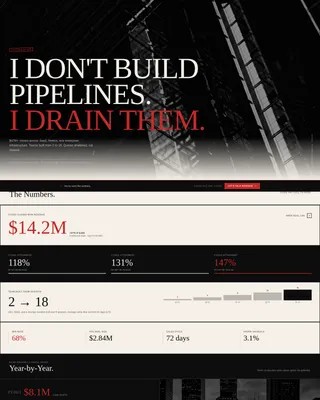 Sales Executive Portfolio Landing Page Template