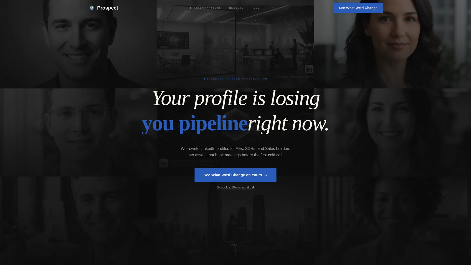 LinkedIn Profile Optimization Landing Page Template