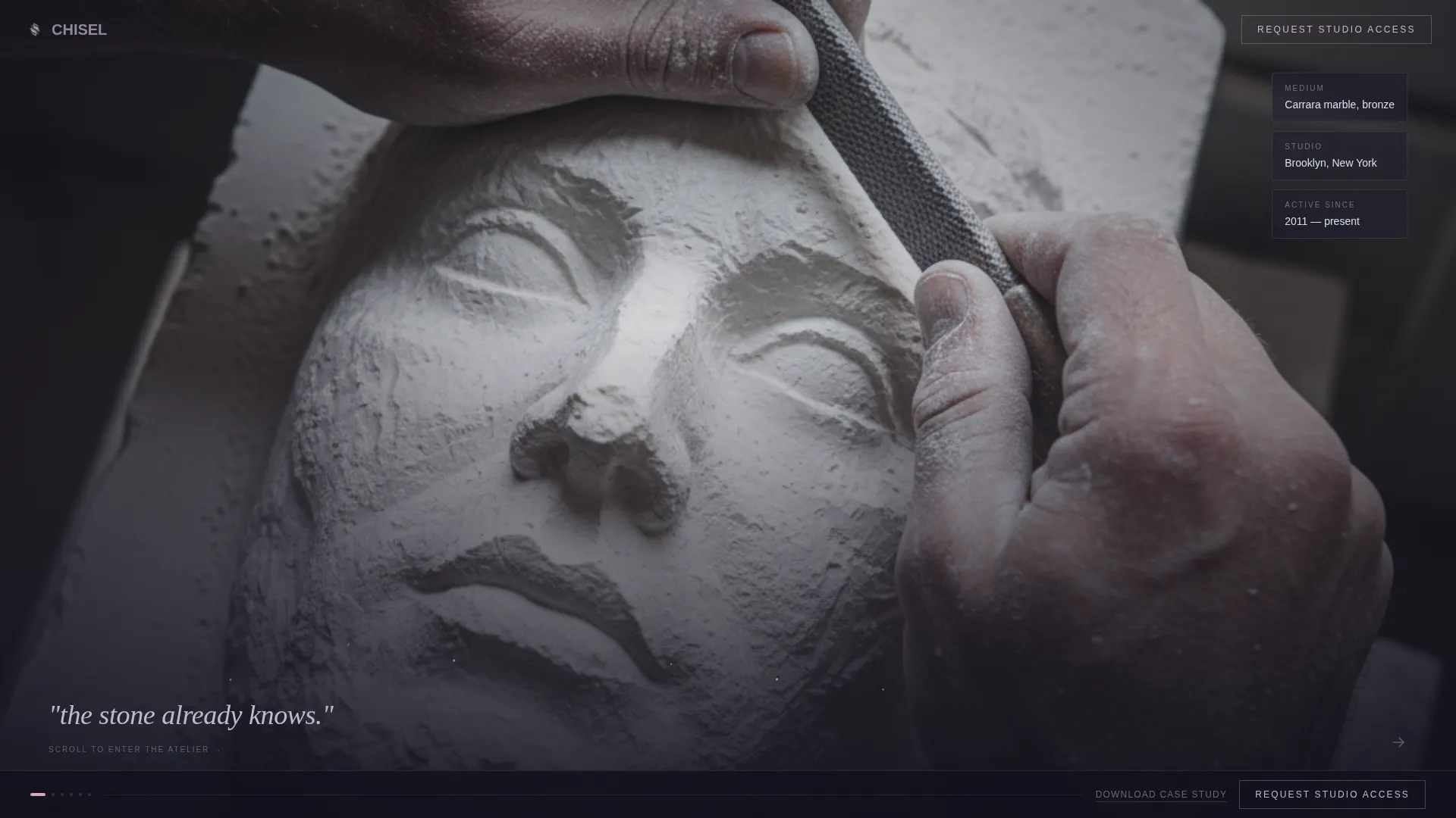Sculptor Portfolio Directory Website Template