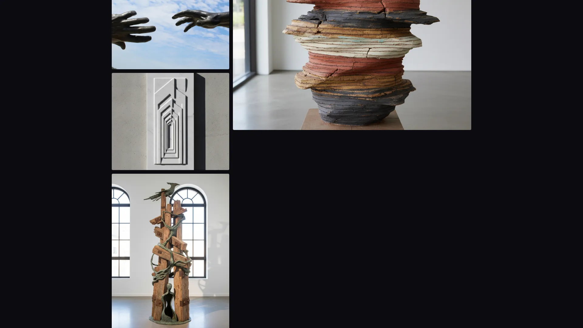 Sculptor Gallery Portfolio Landing Page Template