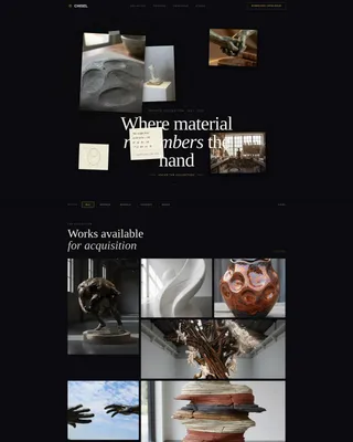 Sculptor Gallery Portfolio Landing Page Template
