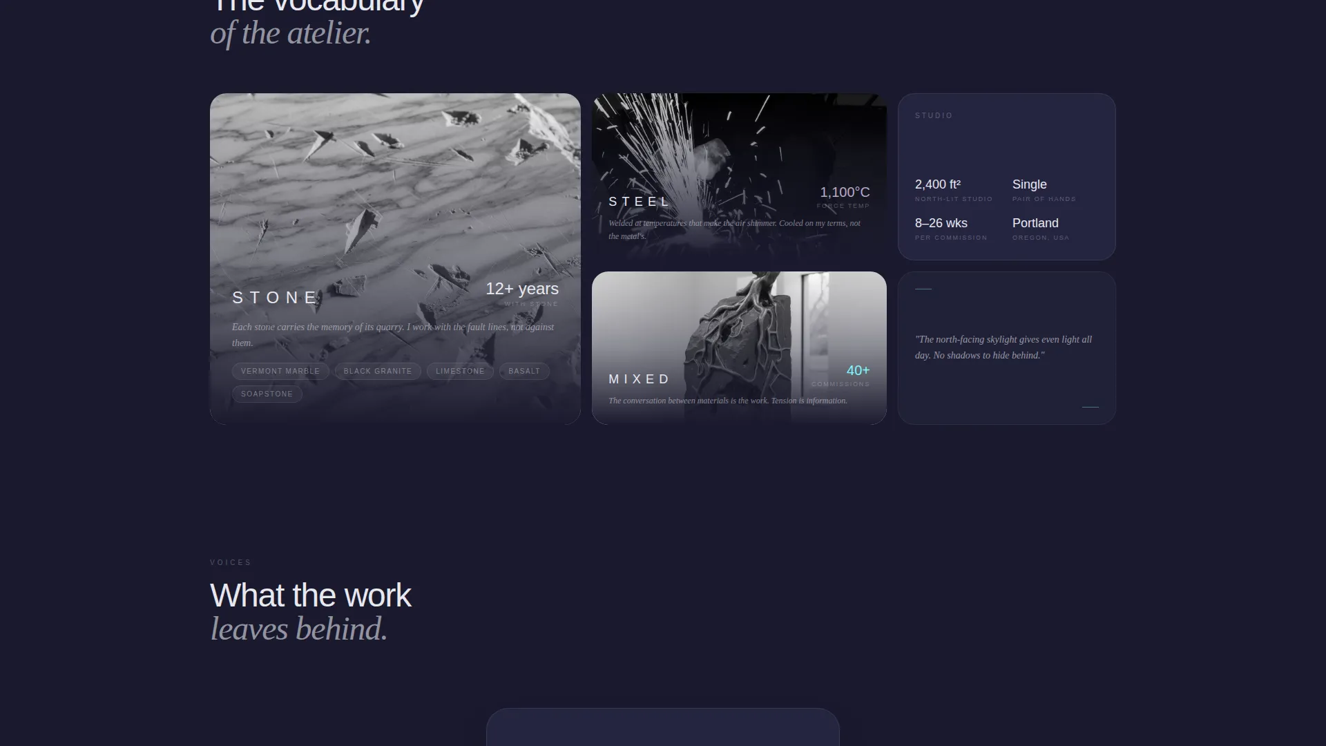 Sculptor Portfolio Portfolio Website Template