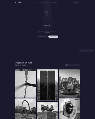 Sculptor Portfolio Portfolio Website Template
