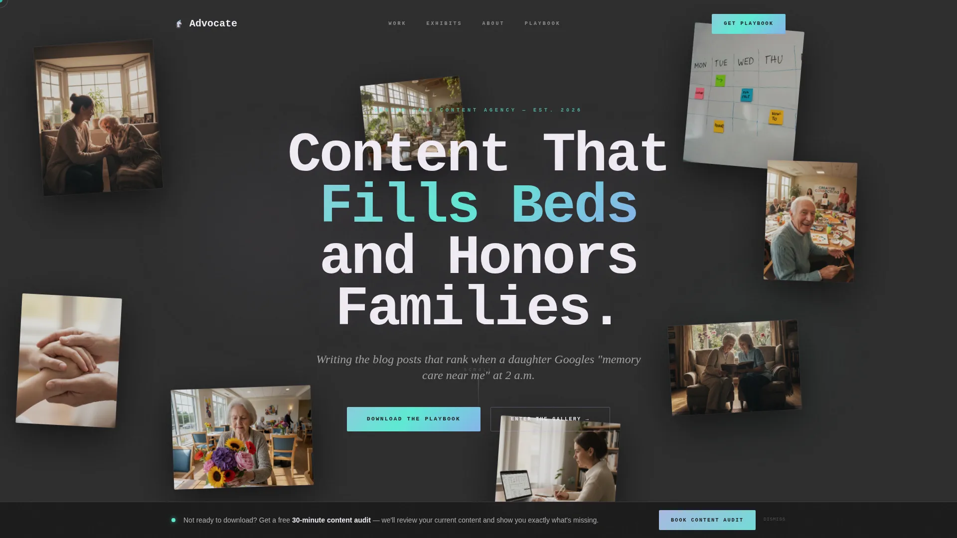 Senior Care Home Care Agency Website Template