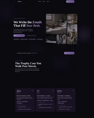 Senior Care Email Marketing Agency Landing Page