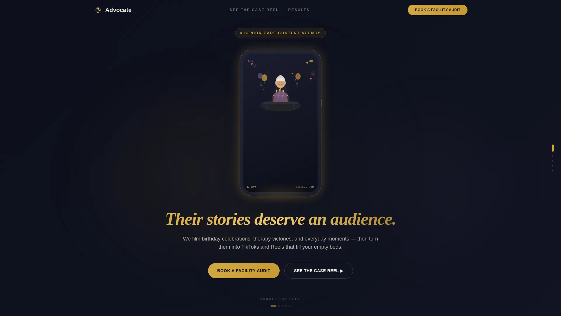Senior Care Marketing Agency Website Template