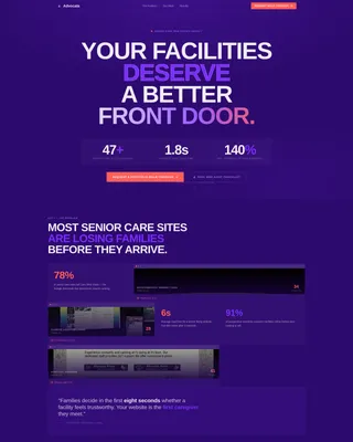 Elder Care Marketing Agency Website Template