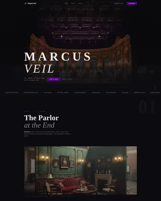 Set Designer Portfolio Landing Page Template