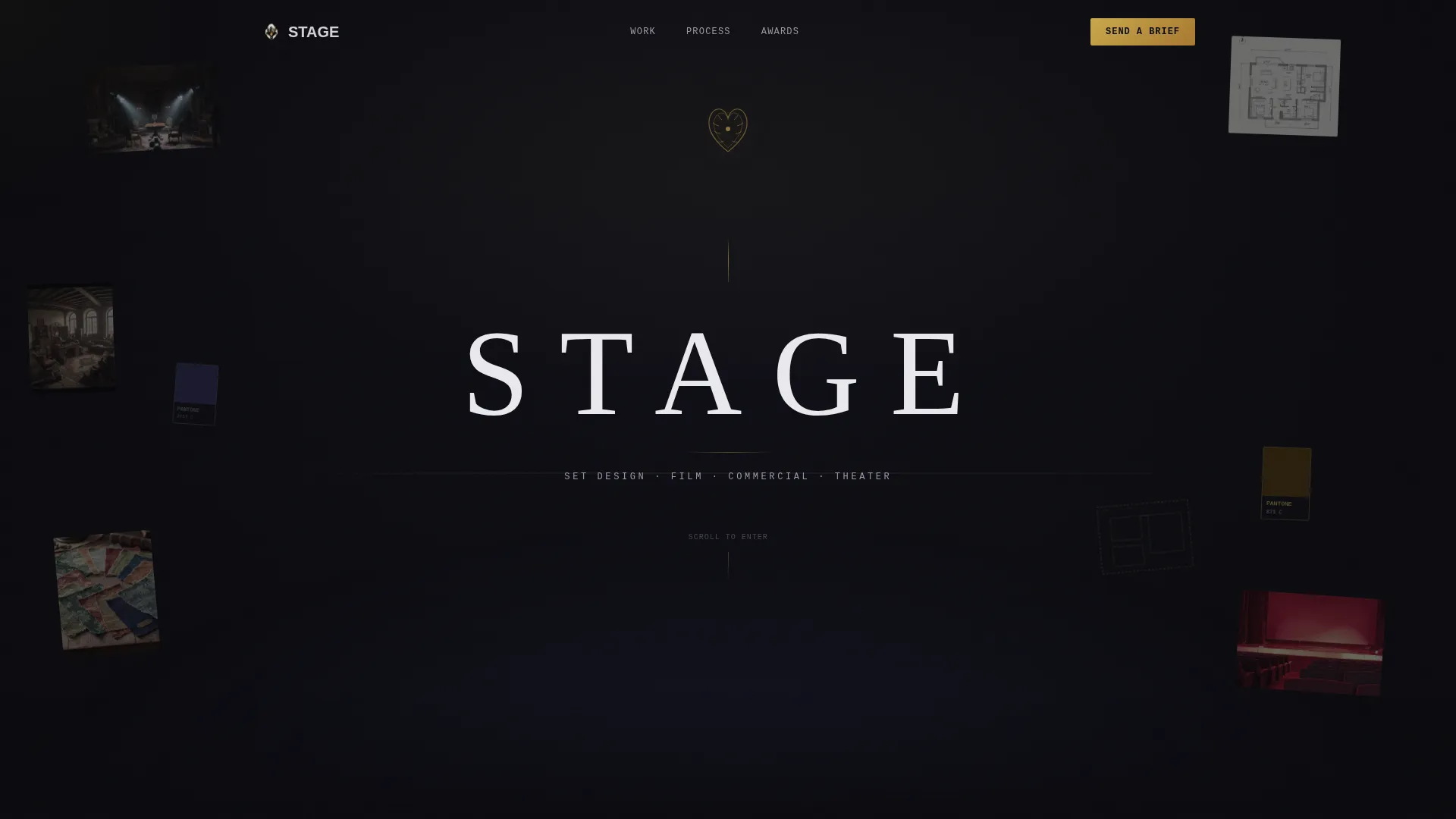 Set Designer Portfolio Landing Page Template