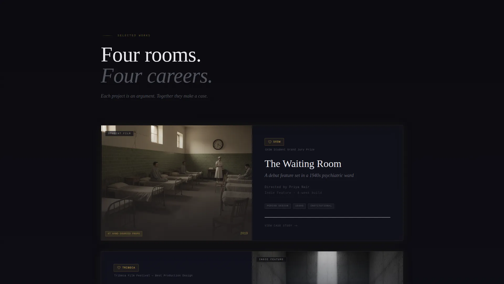Set Designer Portfolio Landing Page Template