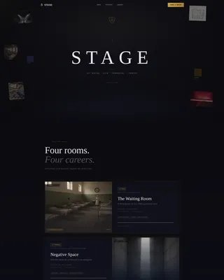 Set Designer Portfolio Landing Page Template