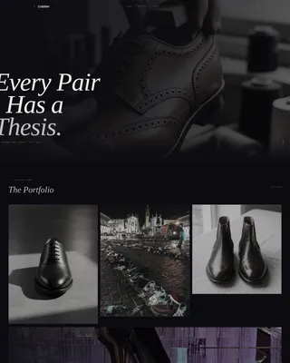 Designer Portfolio Landing Page Template | Cobbler