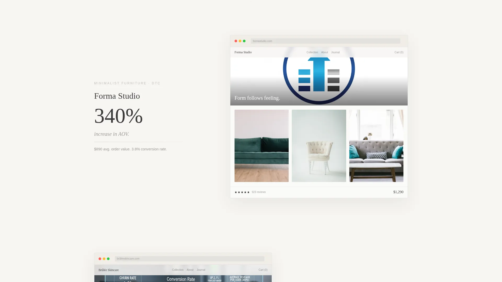Shopify Development Agency Portfolio Website Template