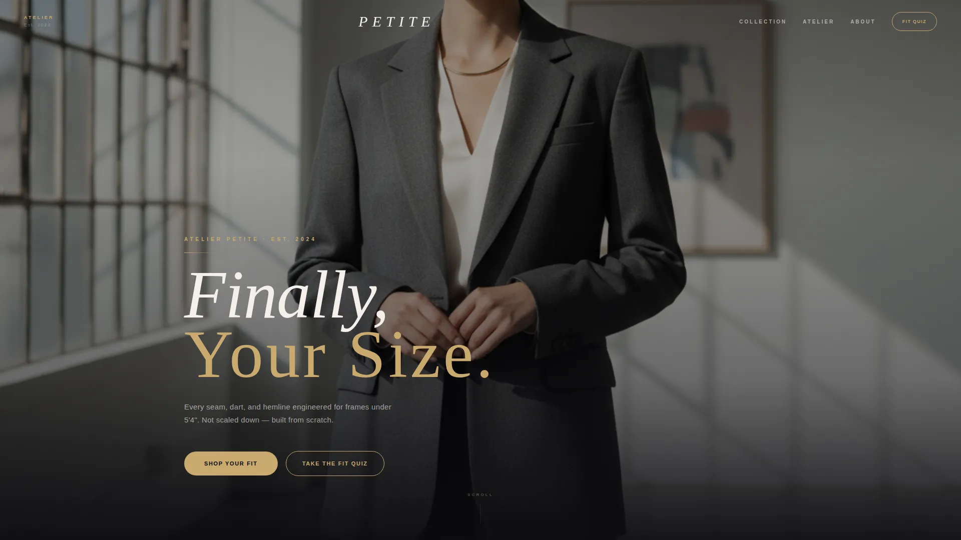 Women's Fashion Landing Page Template - Luxe Minimal