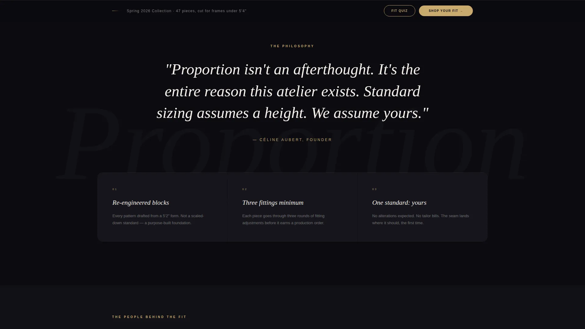 Women's Fashion Landing Page Template - Luxe Minimal