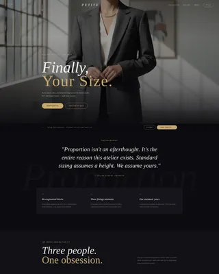 Women's Fashion Landing Page Template - Luxe Minimal