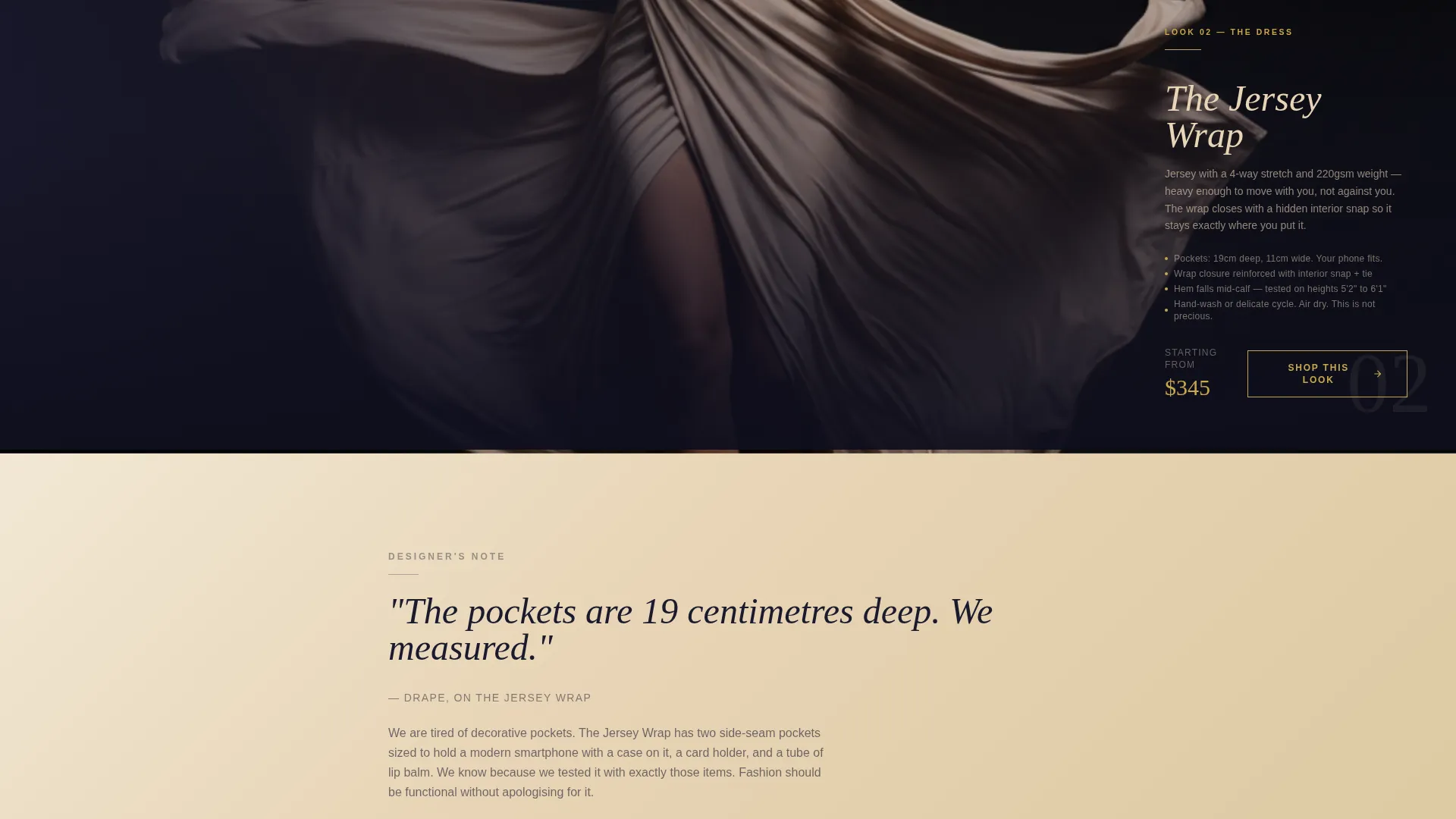 Plus-Size Fashion Brand Landing Page Template