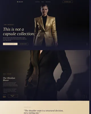 Plus-Size Fashion Brand Landing Page Template