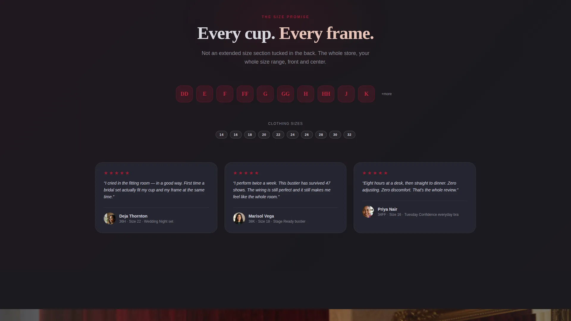 Plus-Size Lingerie Landing Page Template