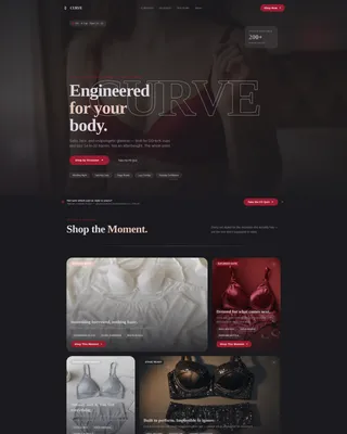 Plus-Size Lingerie Landing Page Template