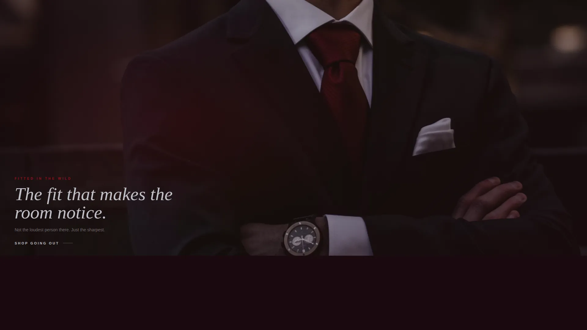 Bold Menswear Landing Page Template for Plus-Size Brands