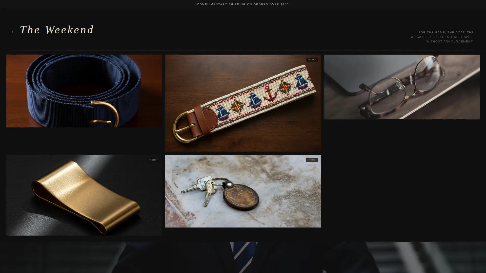 Preppy Accessories Landing Page Template