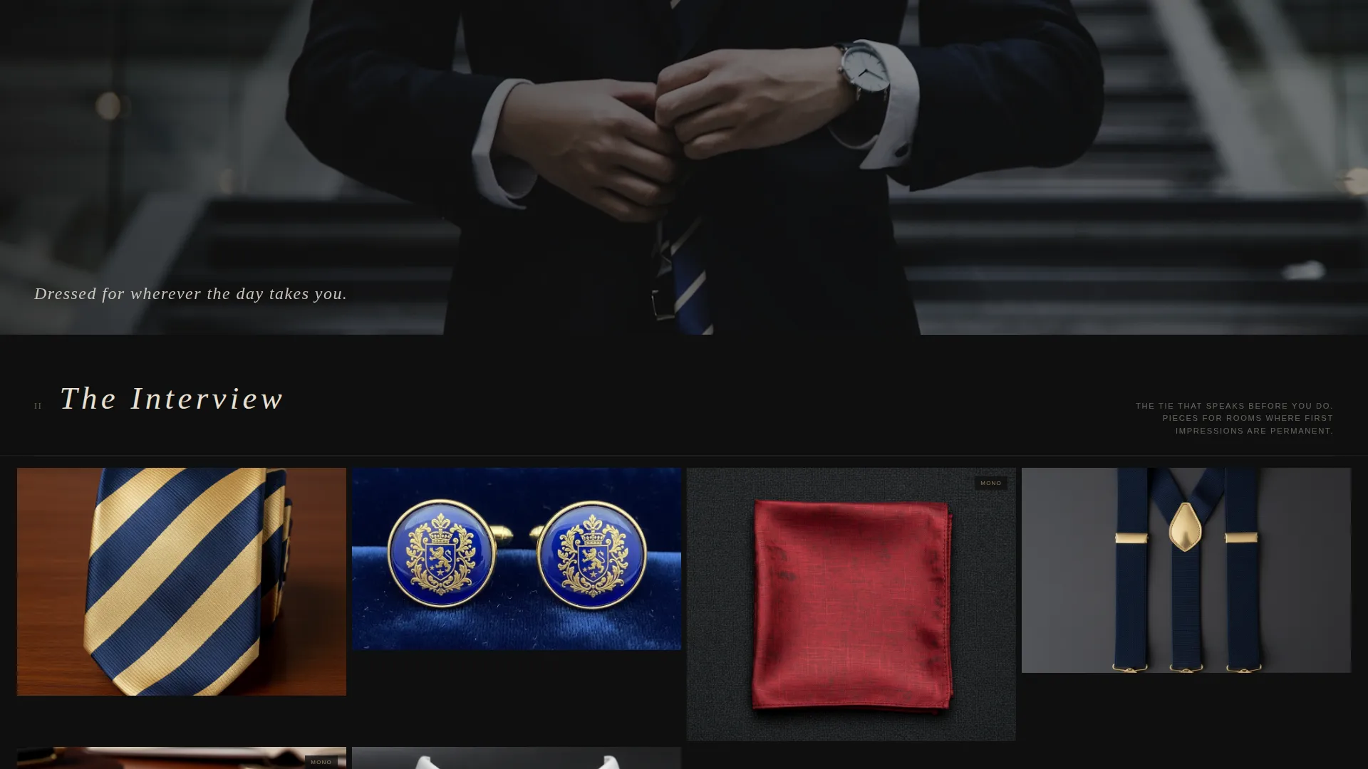 Preppy Accessories Landing Page Template
