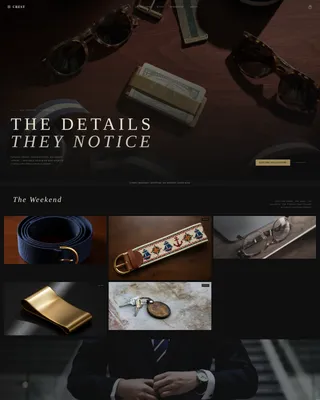 Preppy Accessories Landing Page Template