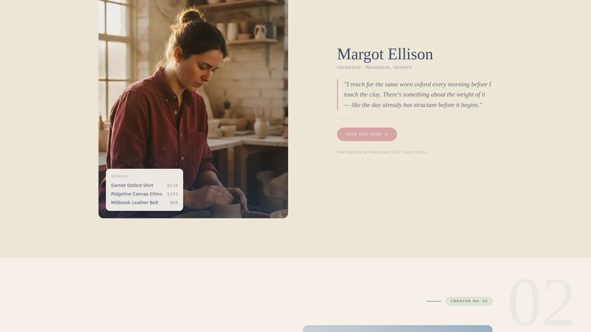 Preppy Clothing Landing Page Template