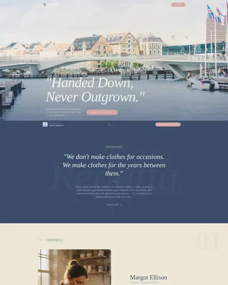 Preppy Clothing Landing Page Template