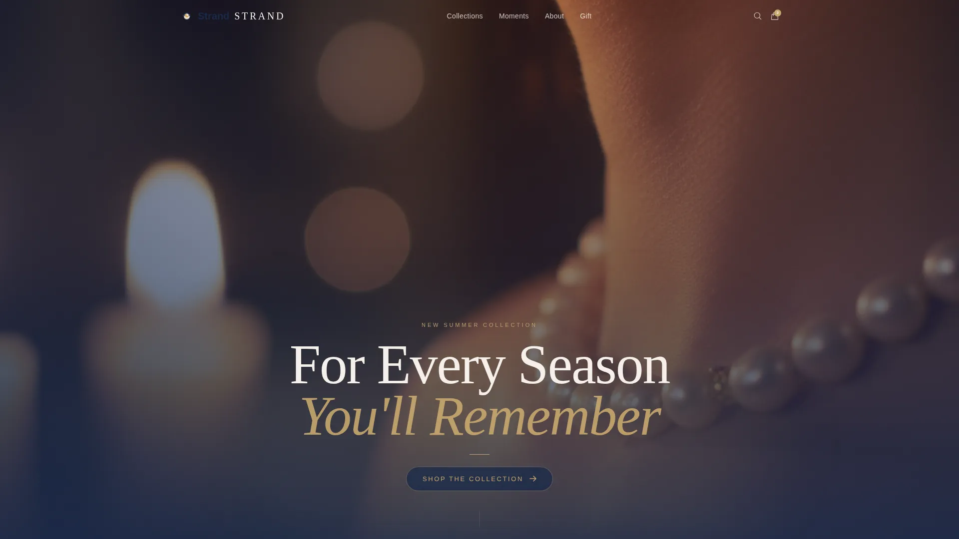 Luxe Jewelry Landing Page Template for Preppy Brands