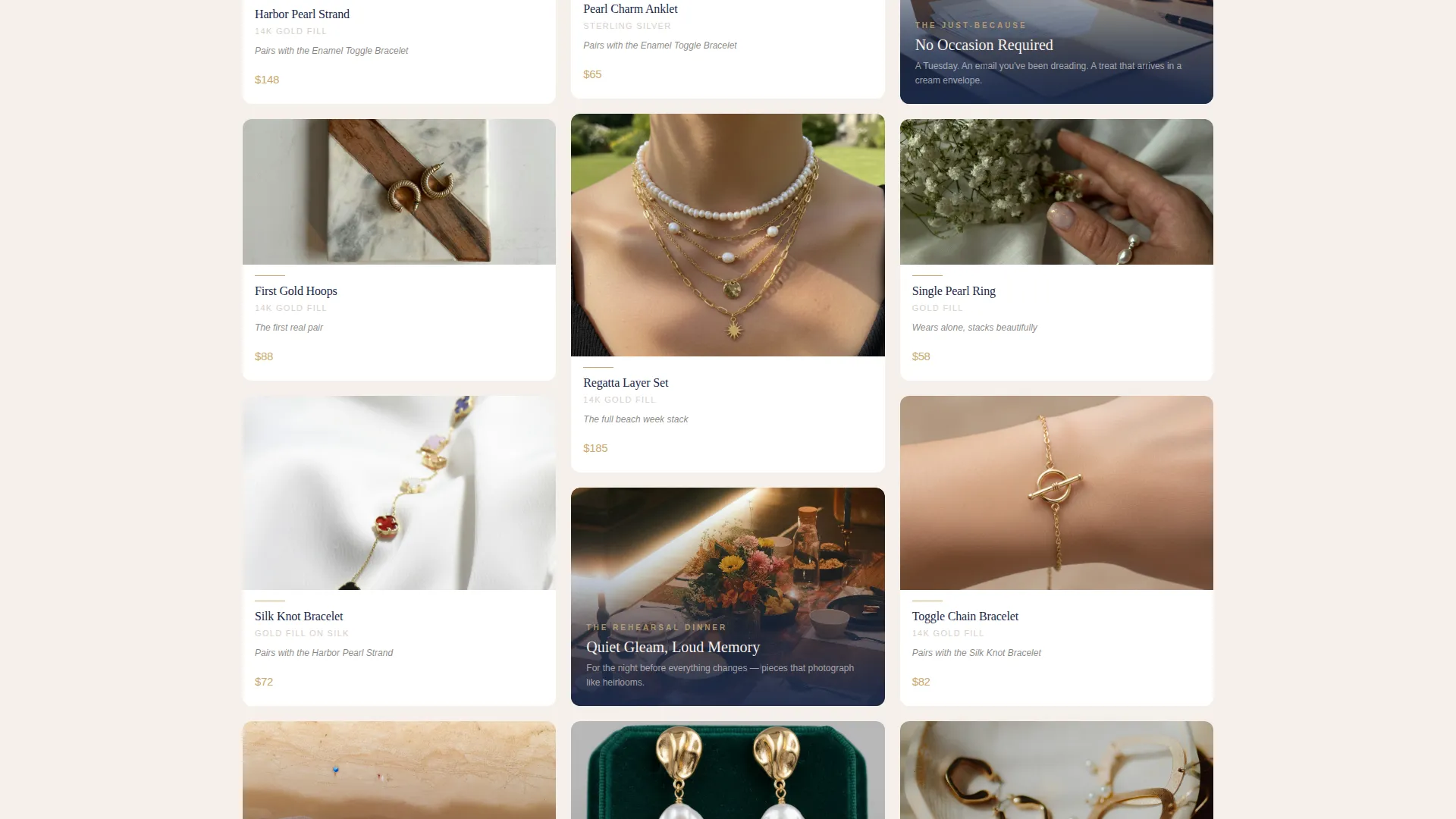Luxe Jewelry Landing Page Template for Preppy Brands