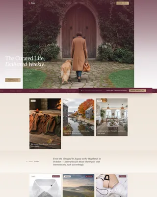 Preppy Fashion Blog Website Template
