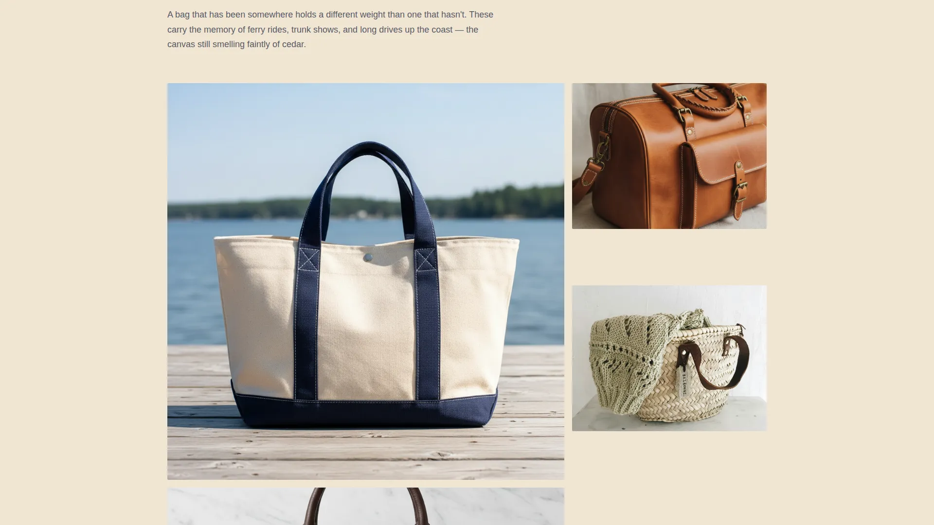 Curated Preppy Resale Landing Page Template