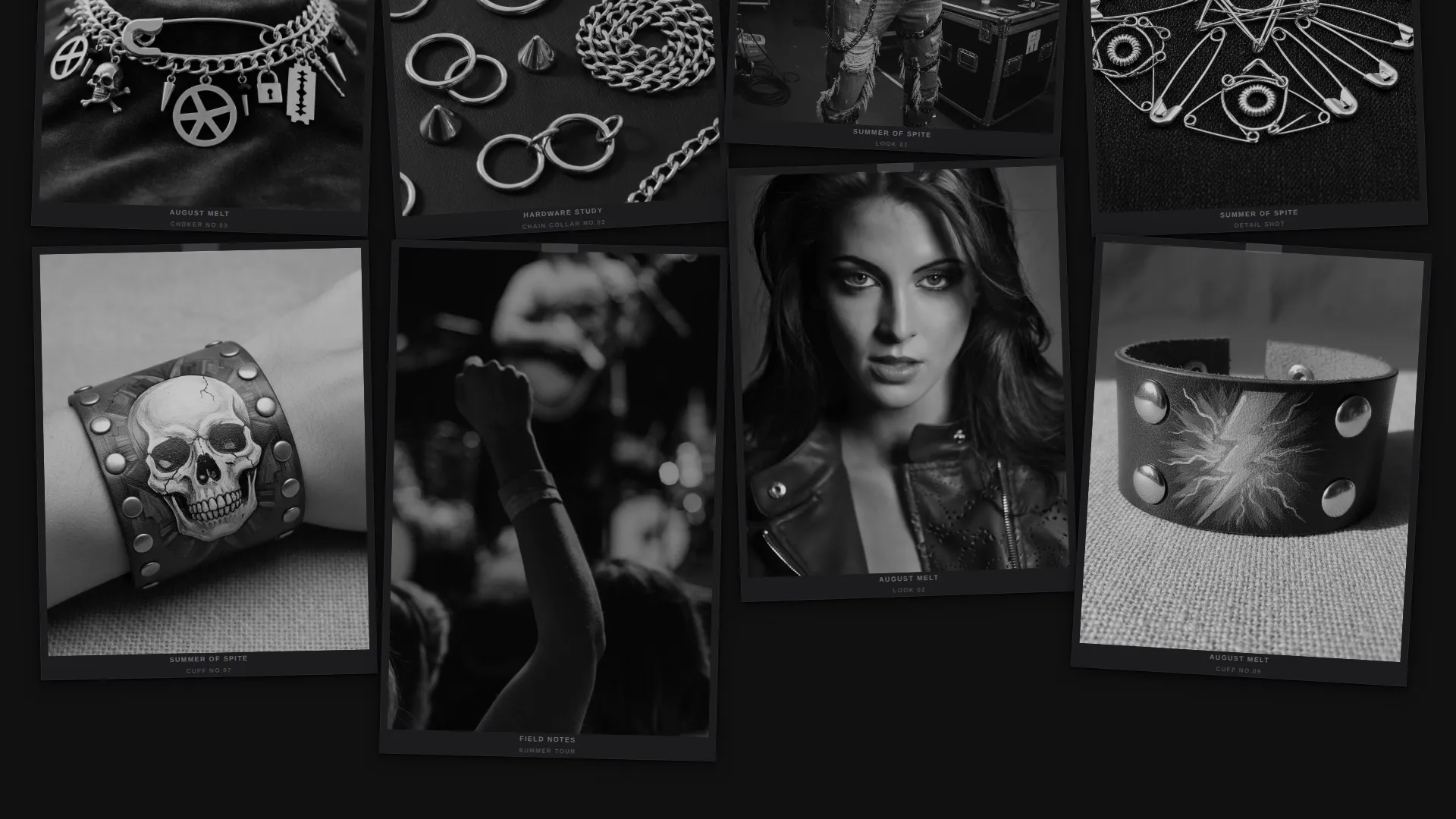 Punk Accessories Landing Page Template
