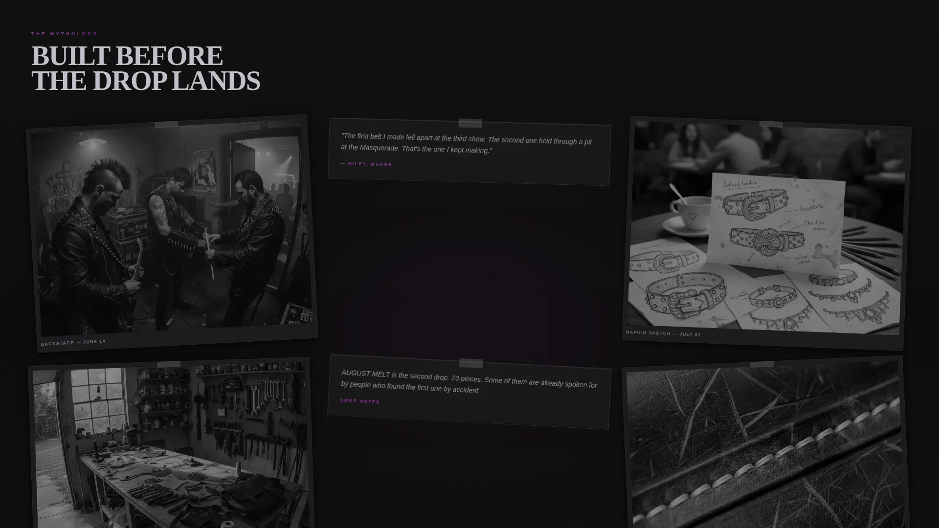 Punk Accessories Landing Page Template