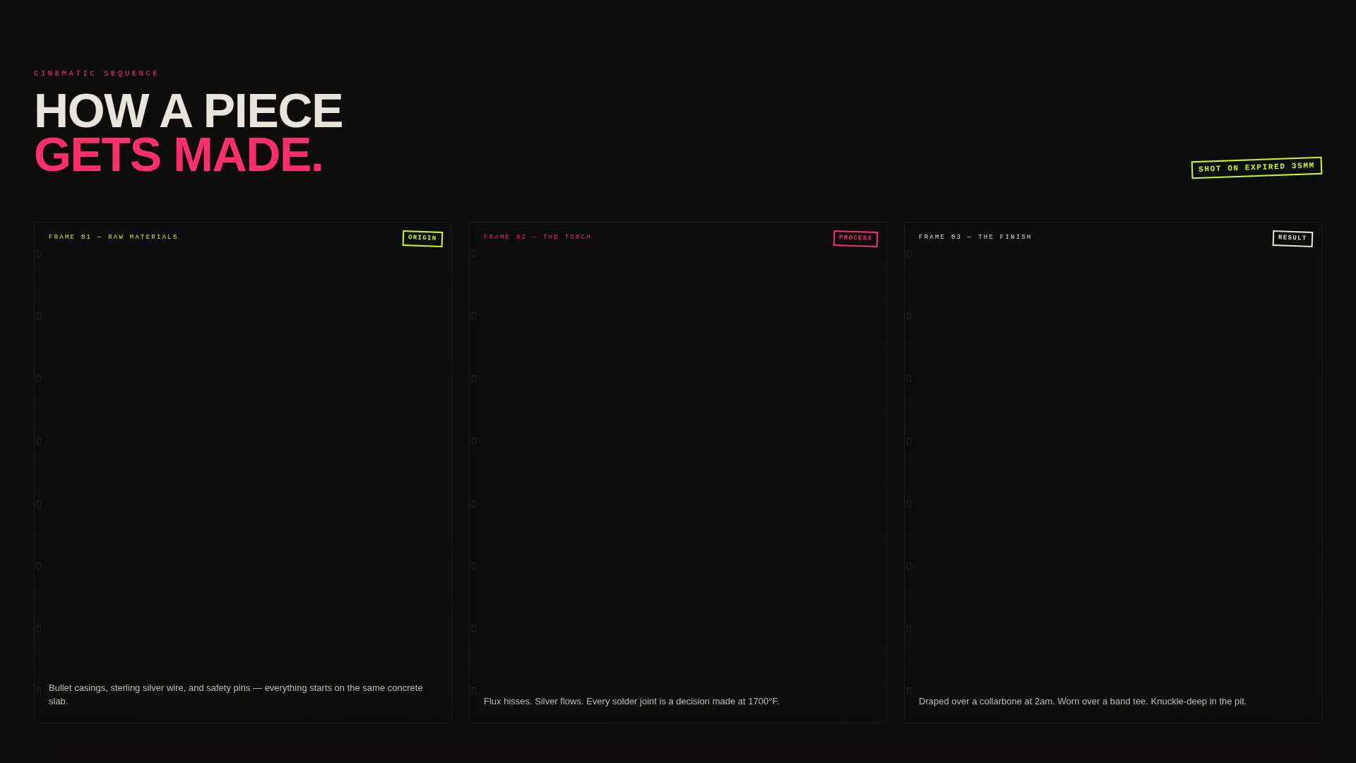 Punk Jewelry Landing Page Template | Waitlist Drop