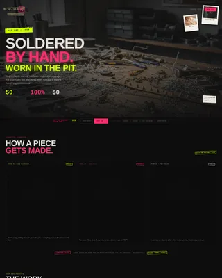 Punk Jewelry Landing Page Template | Waitlist Drop