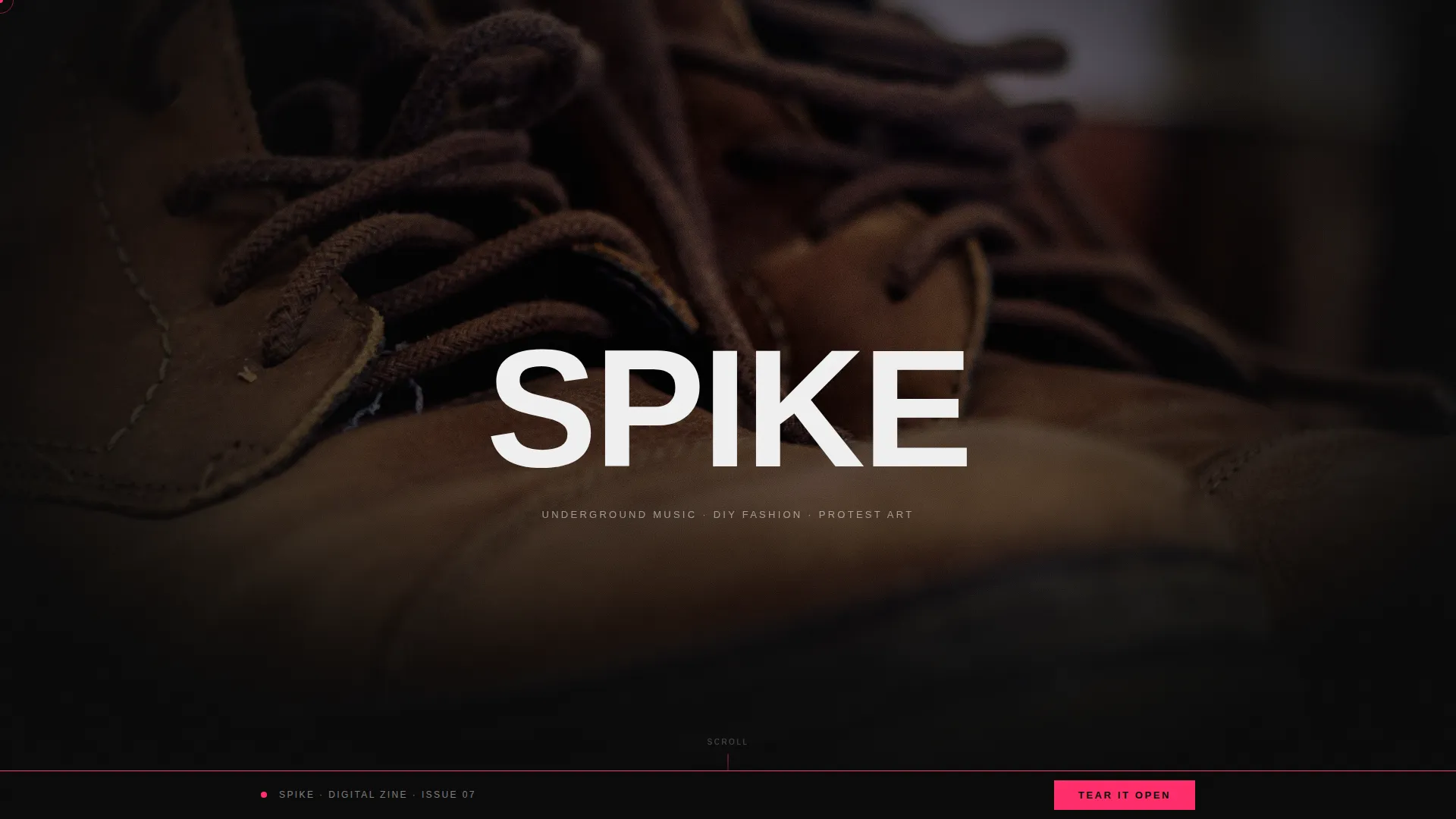 Punk Lifestyle Blog Landing Page Template